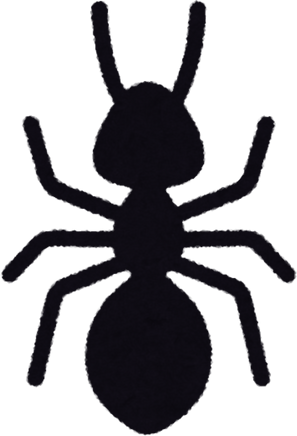 Silhouette Illustration of an Ant