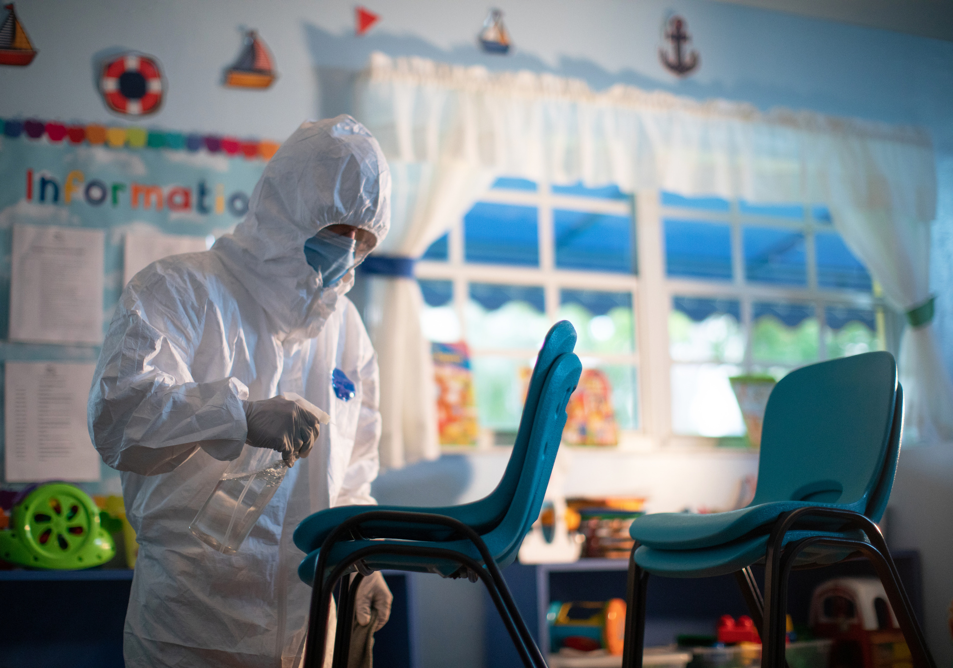 Daycare facility disinfecting